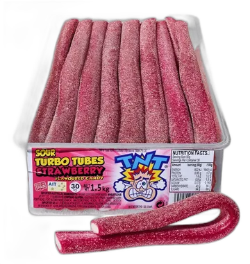 TNT Sour Turbo Tubes Strawberry