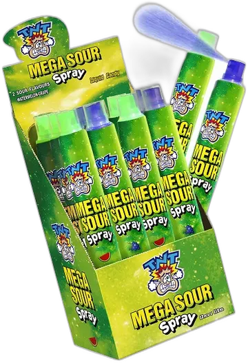 TNT Mega Candy Sour W'Melon & Grape Spray
