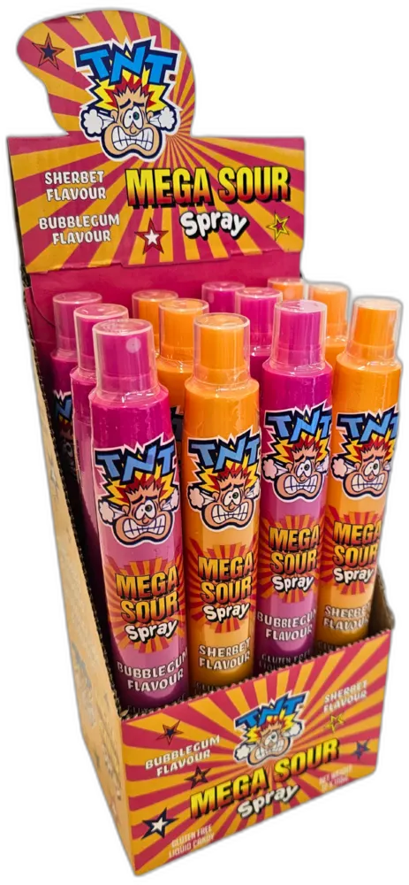 TNT Sour Spray Bubblegum & Sherbet