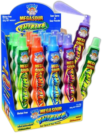 TNT Mega Sour Twirler Sour Spray And Powder
