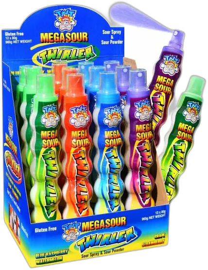 TNT Mega Sour Twirler Sour Spray And Powder