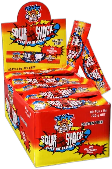 TNT Shock Chew Bars Red Raspberry