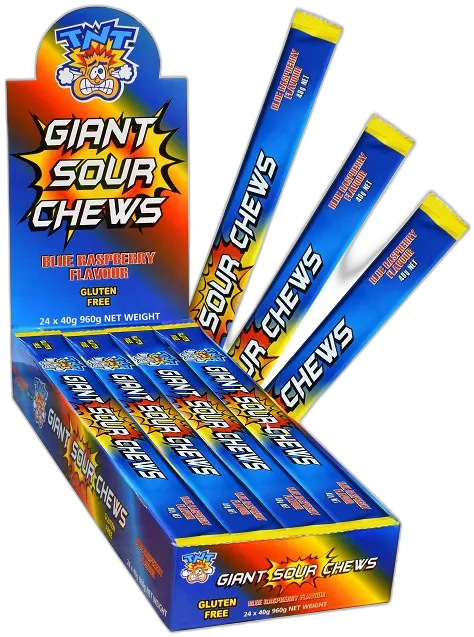 TNT Giant Chew Blue Raspberry