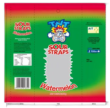 TNT Sour Watermelon Straps