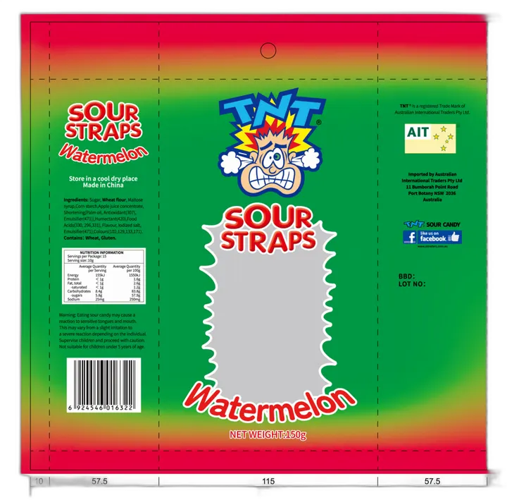 TNT Sour Watermelon Straps