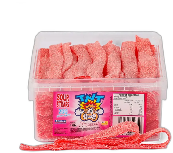 TNT Sour Straps Strawberry